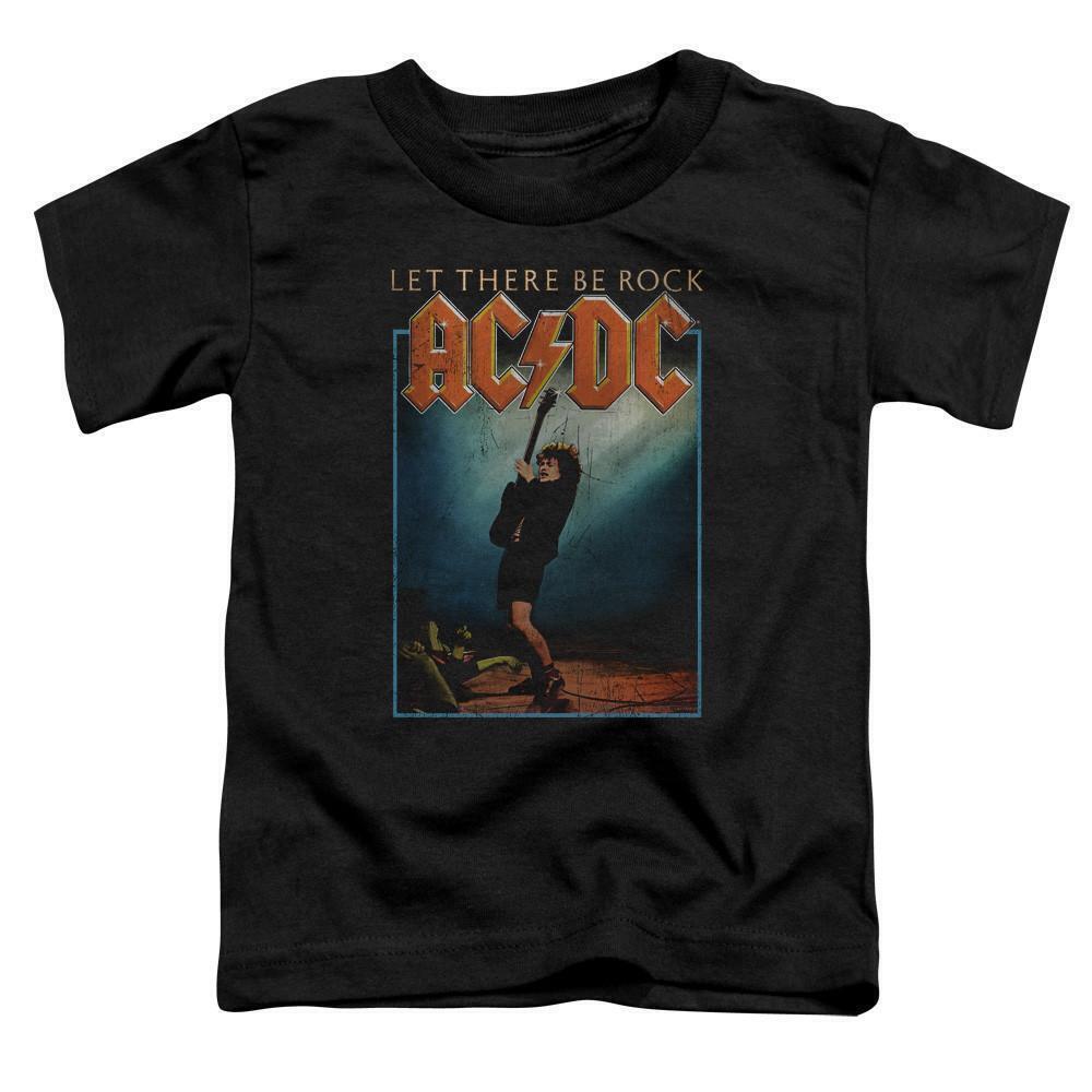 Acdc Let There Be Rock Toddler T Shirt Black